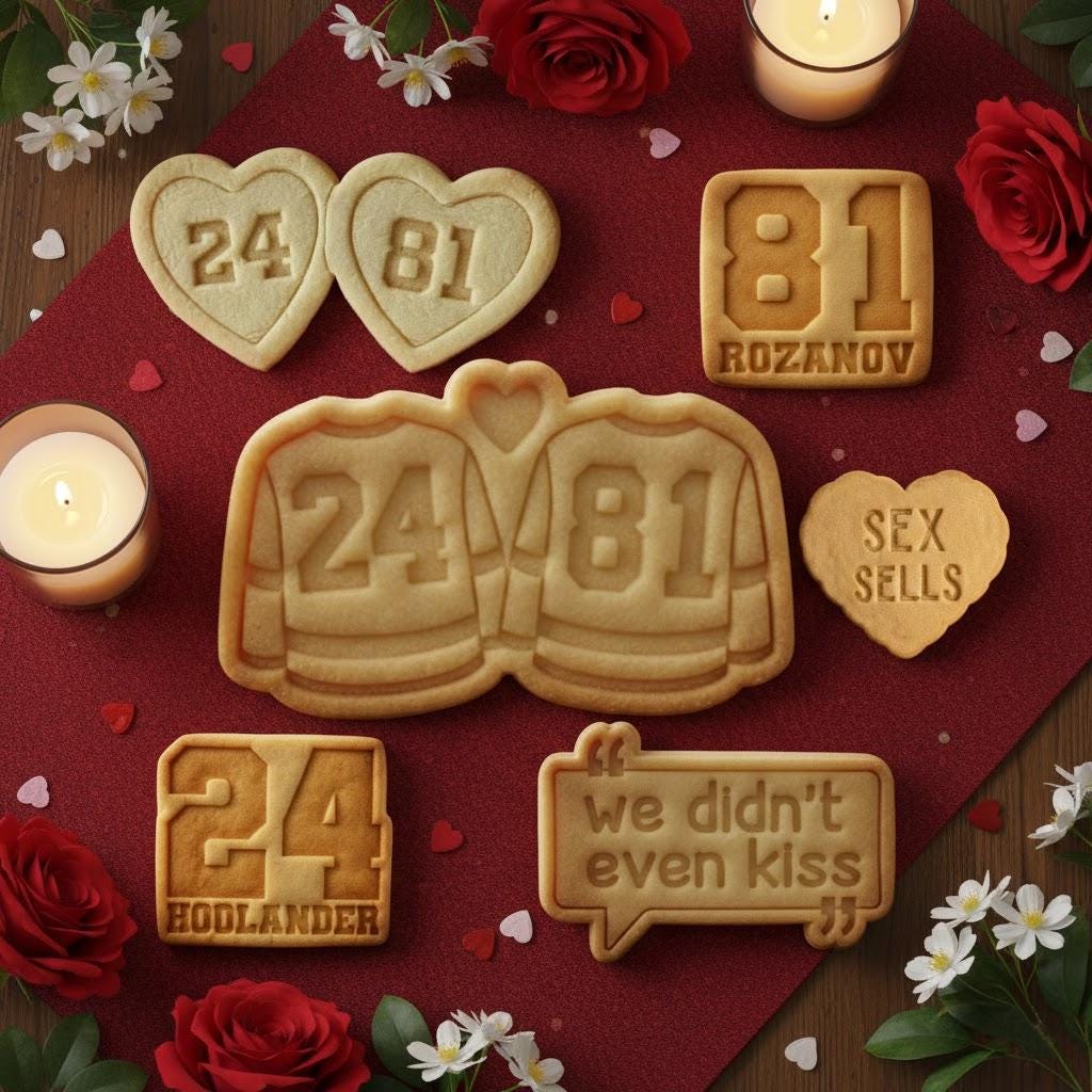 Number 24 and 81 Cutters, Hockey Romance Cookie, Hockey Romance Bookish, Valentine Cookie Cutter, Valentine Gifts