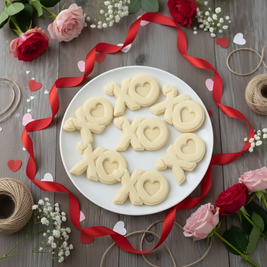 XOXO Cookie Cutter, Valentine’s Day Letter Cookie Cutter with Hearts , Bemine Cookie Cutter, Love Plaque Valentine’s Day Cookie Cutter