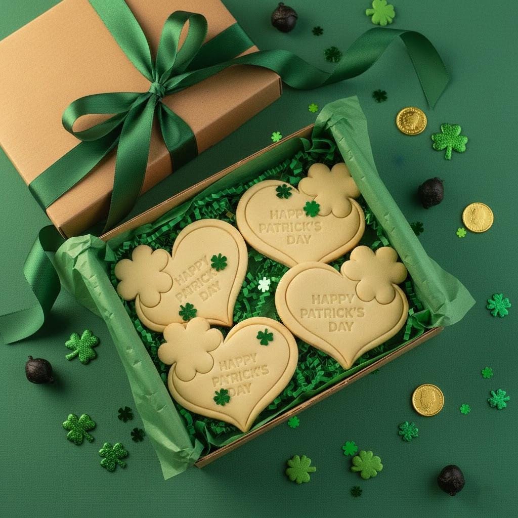Happy Patrick's Day Cookie Cutter, Luck Cookie Cutter, Shamrock Cookie Stamp, Lucky Patrick’s Day, Patrick’s Day Cookie Cutter