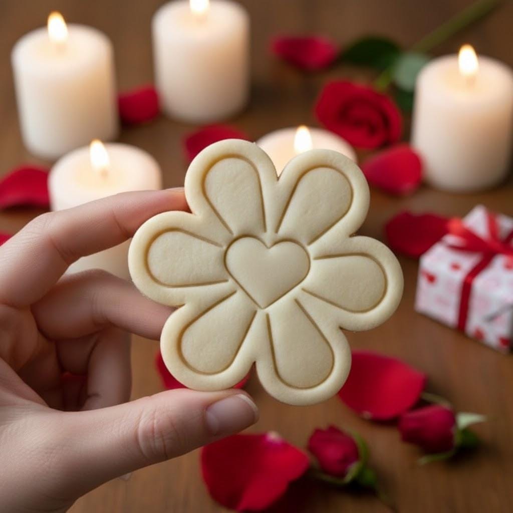 Flower Heart Cookie Cutter, Clay Cutter, Valentine Heart Stamp Cutter, Cookie Baking, XOXO, Be Mine, Flower Cookie, Valentine’s Gifts