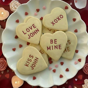 Custom Text Cookie Cutter & Stamp, Valentine Cookie Cutter, Custom Wedding Cookie, Cookie Stamp, Personalized Valentine's Day Cookie Stamp