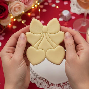 Cherry With Bow Heart Cookie Cutter, Love Cookie Cutter, Cherry Clay Cutter, Love Valentine Stamp, Cookie Baking, Be Mine, Valentine’s Gifts