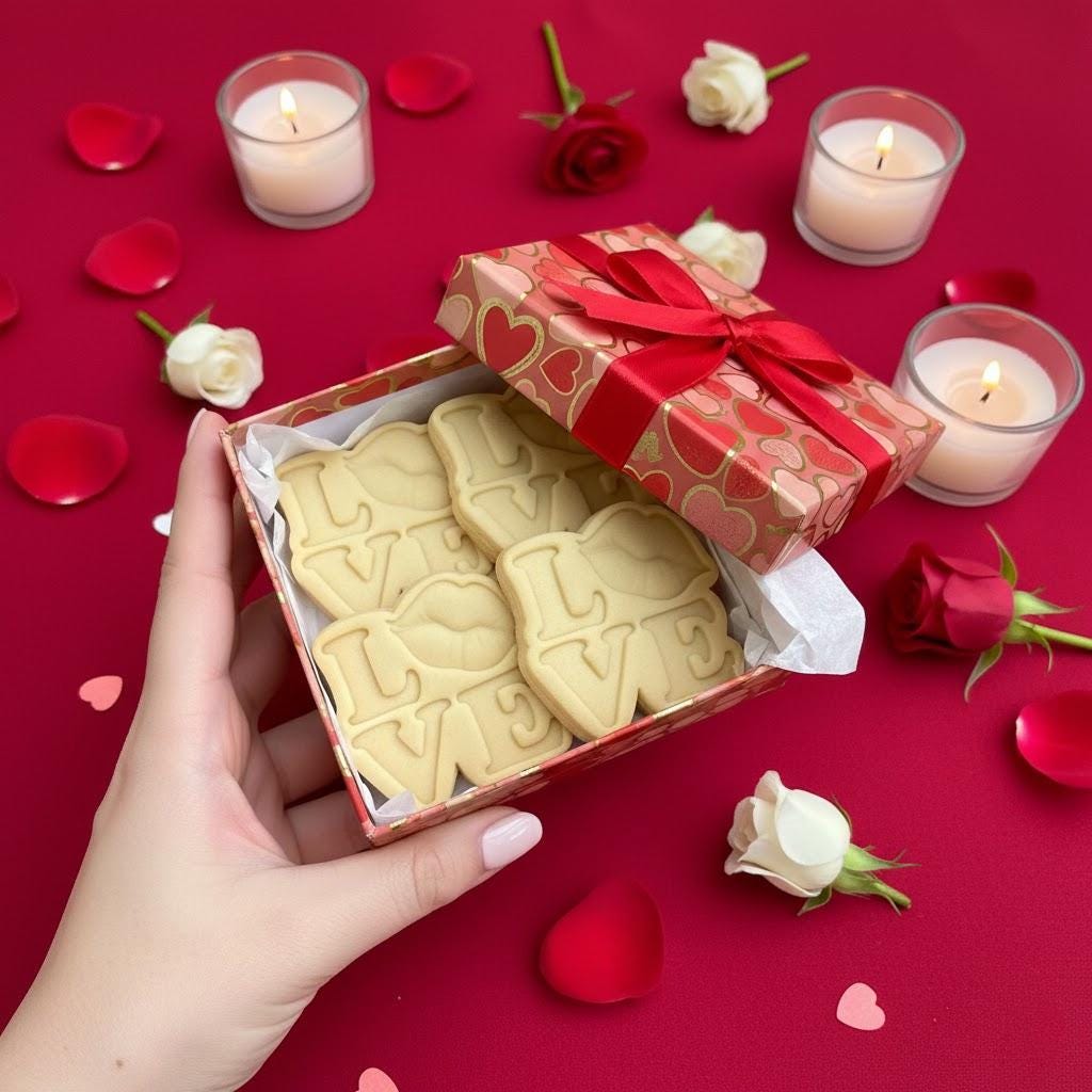 Love Lip Heart Cookie Cutter, Clay Cutter, Love Valentine Stamp, Cookie Baking, Be Mine, Valentine’s Gifts, Valentine’s Sugar Cookie Cutters