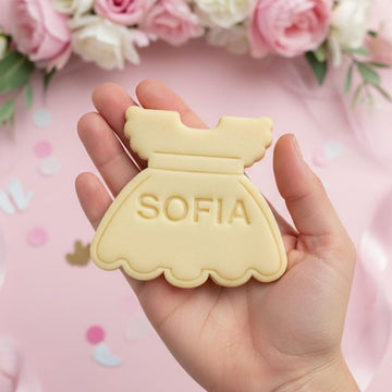Personalization Baby Girl Dress Cookie Cutter, Baby Dress Cookie, Custom Cookie Cutter Stamp Set, Baby Gift, Craft Cutters