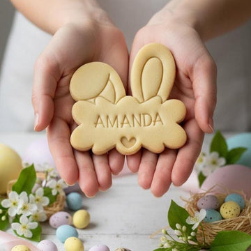 Personalization Name Bunny Easter Day Cookie Cutter, Easter Day Cookie, Easter Day Gifts, Bunny Cookie Cutter, Easter Kids