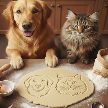 Custom Pet Portrait Cookie Cutter, Personalized Dog Cat Face Stamp, Gift For Pet, Dog Clay Cutter, Pet Cookie Stamp