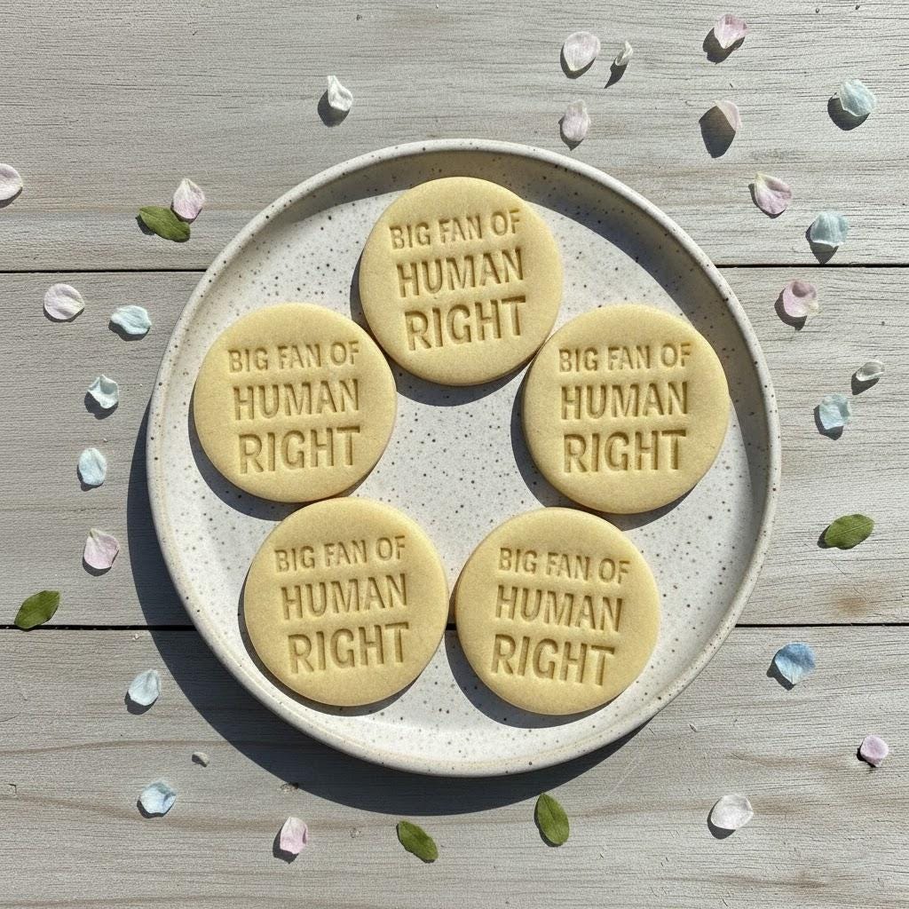 Big Fan Of Human Rights Clay Cutter, Be Good Cookie Cutter, Ice Out Cutter, Social Justice Gift For Activist, Stamp Cutter, Human Rights