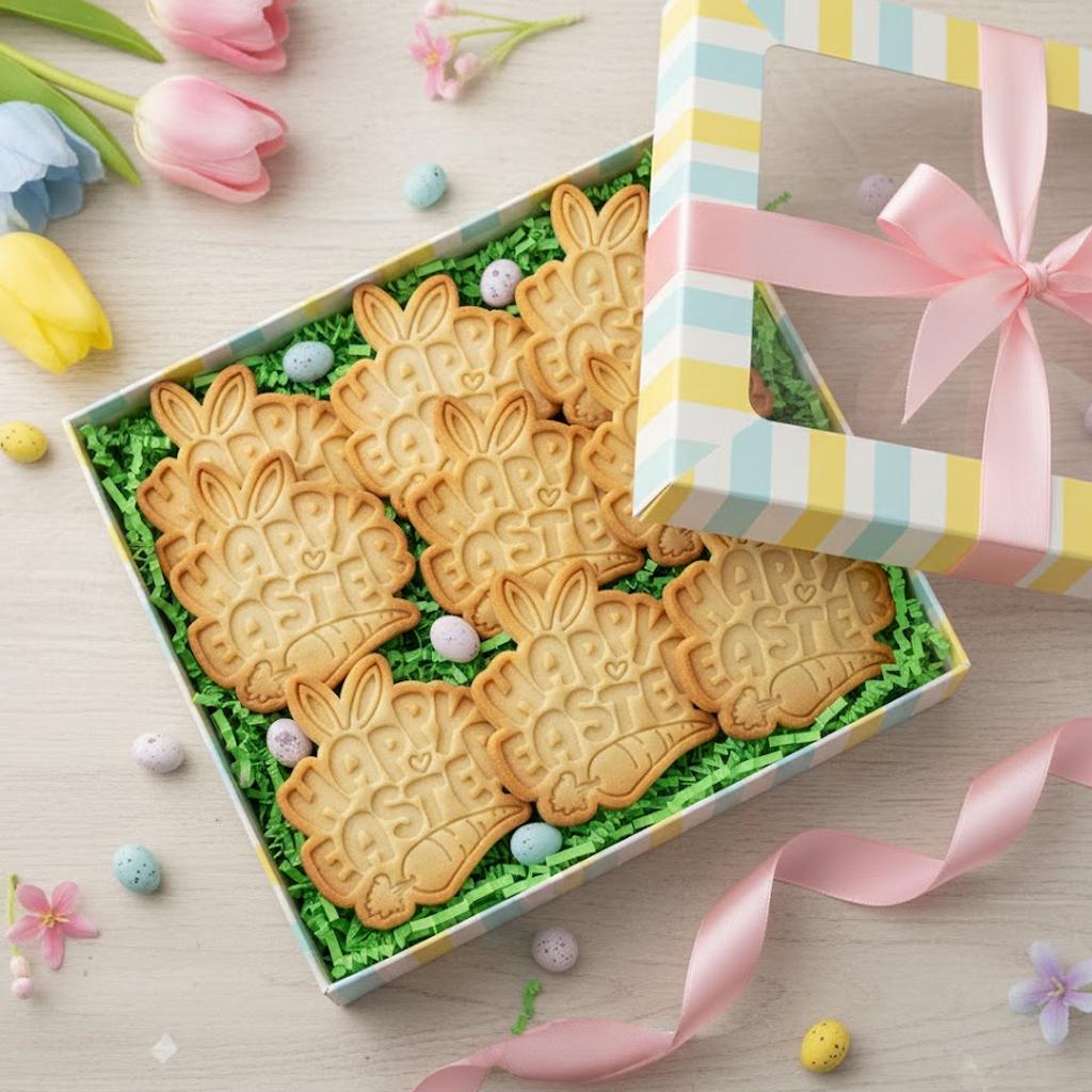 Happy Easter Day Cookie Cutter Stamp, Personalized Easter Cookie, Easter Day Gifts, Bunny Cutter,  Easter Baking