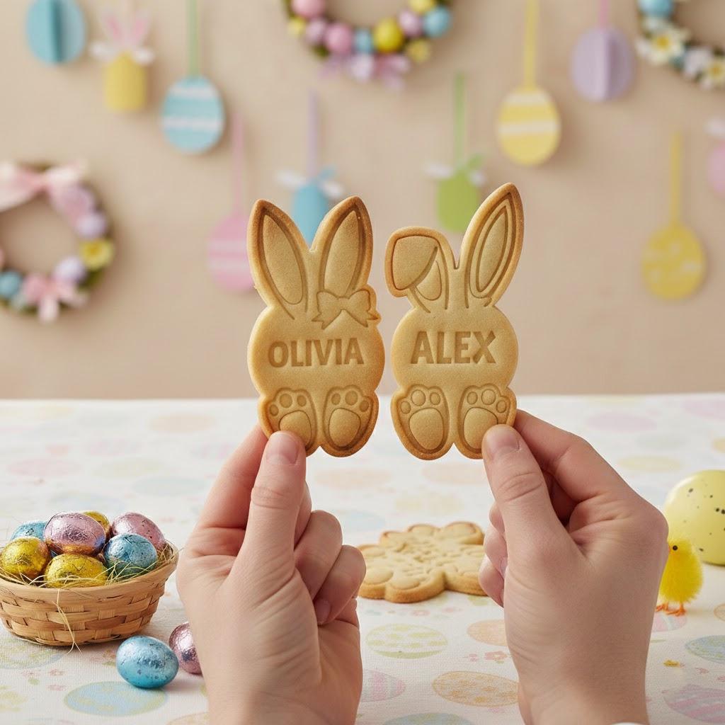 Personalization Name Easter Day Cookie, Easter Day Cookie, Easter Day Gifts, Bunny Cookie Cutter, Easter Kids, Custom Easter