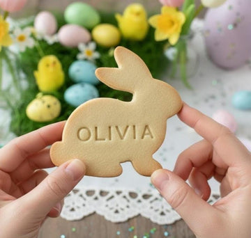 Custom Name Bunny Easter Day Cookie Cutter, Easter Day Cookie, Easter Day Gifts, Personalization Bunny Cookie Cutter, Easter Kids