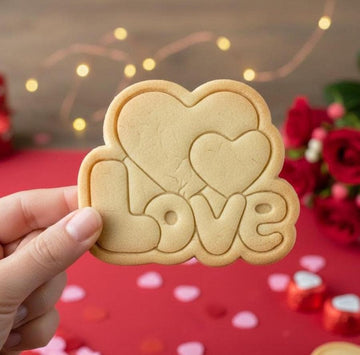 Cute Love Cookie Cutter, Clay Cutter, Heart Valentine Stamp Cutter, Cookie Baking, XOXO, Be Mine, Valentine’s Gifts
