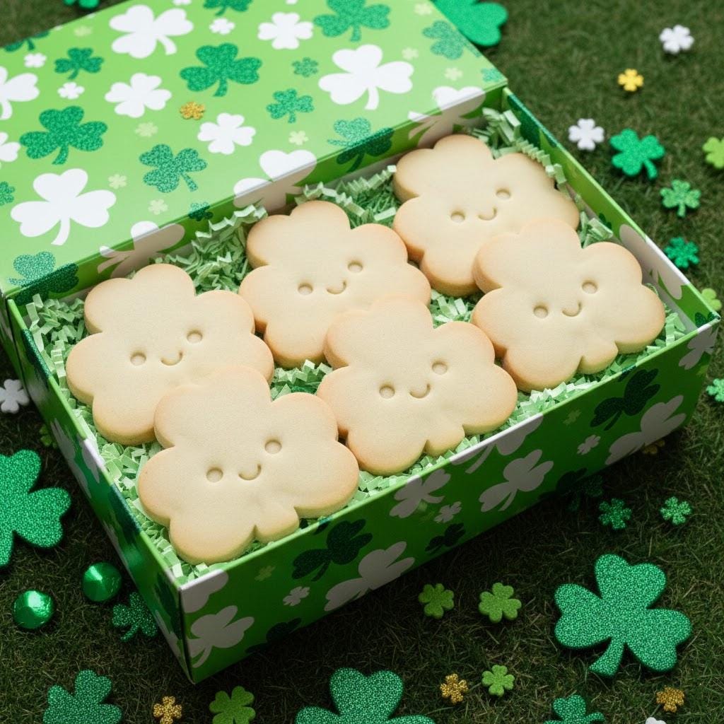 Clover Shamrock Patrick's Day Cookie Cutter, Saint Lucky, Shamrock Cookie Stamp, Lucky Patrick’s Day, Patrick Day Baking, Patrick's Day Gift