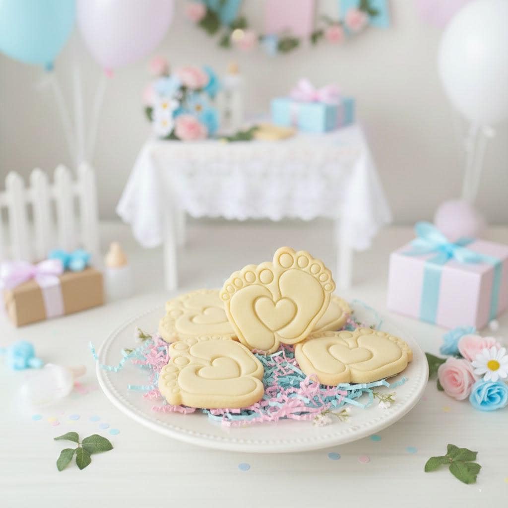 Feet Baby Shower Cookie Cutter, Baby Shower Cutters, Custom Cookie Cutter Stamp Set, Baby Gift, Gift For Birthday