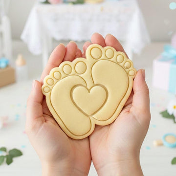 Feet Baby Shower Cookie Cutter, Baby Shower Cutters, Custom Cookie Cutter Stamp Set, Baby Gift, Gift For Birthday