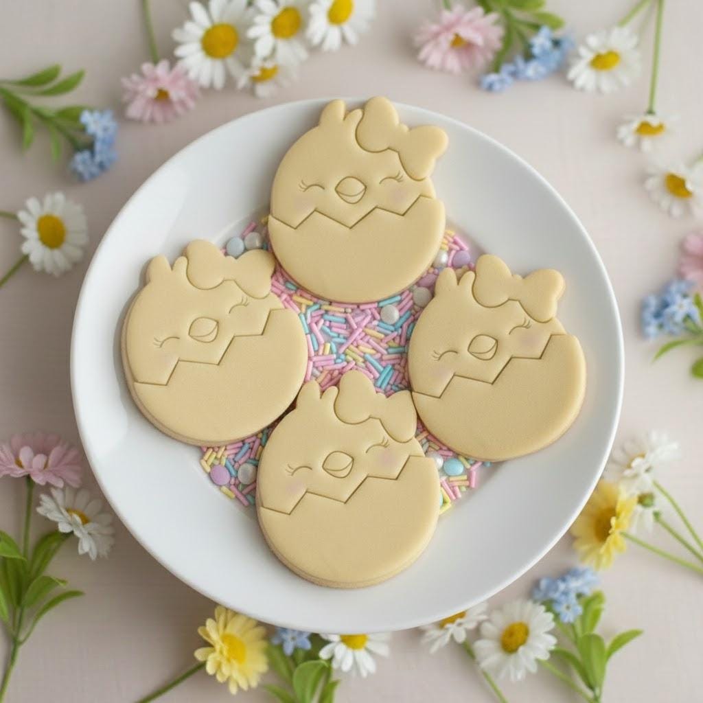Chicken Eggs Easter Cookie Cutter Stamp, Personalized Cookie, Easter Day Gifts, Easter Chicken Cutter, Easter Baking, Chicken Clay Cutter