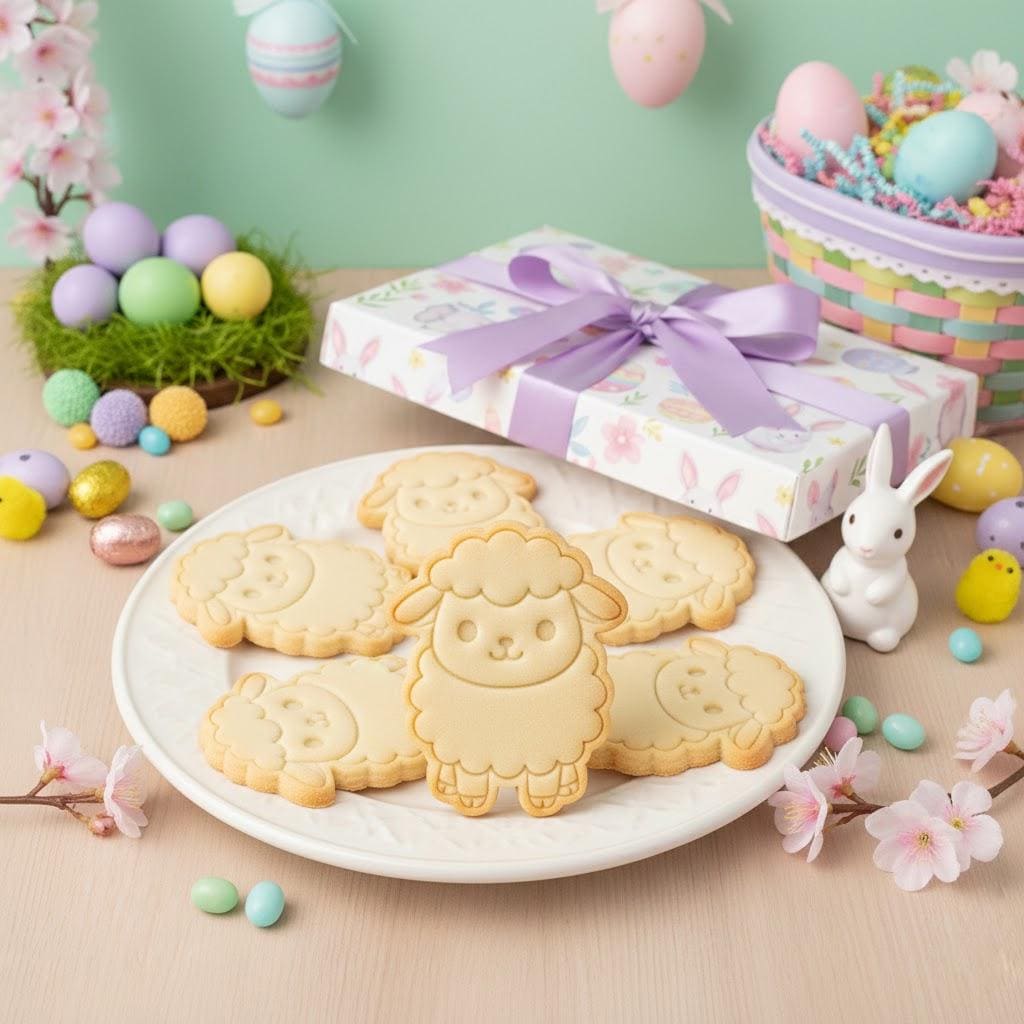 Sheep Easter Cookie Cutter Stamp, Personalized Cookie, Easter Day Gifts, Easter Baking, Sheep Clay Cutter, Easter Gifts
