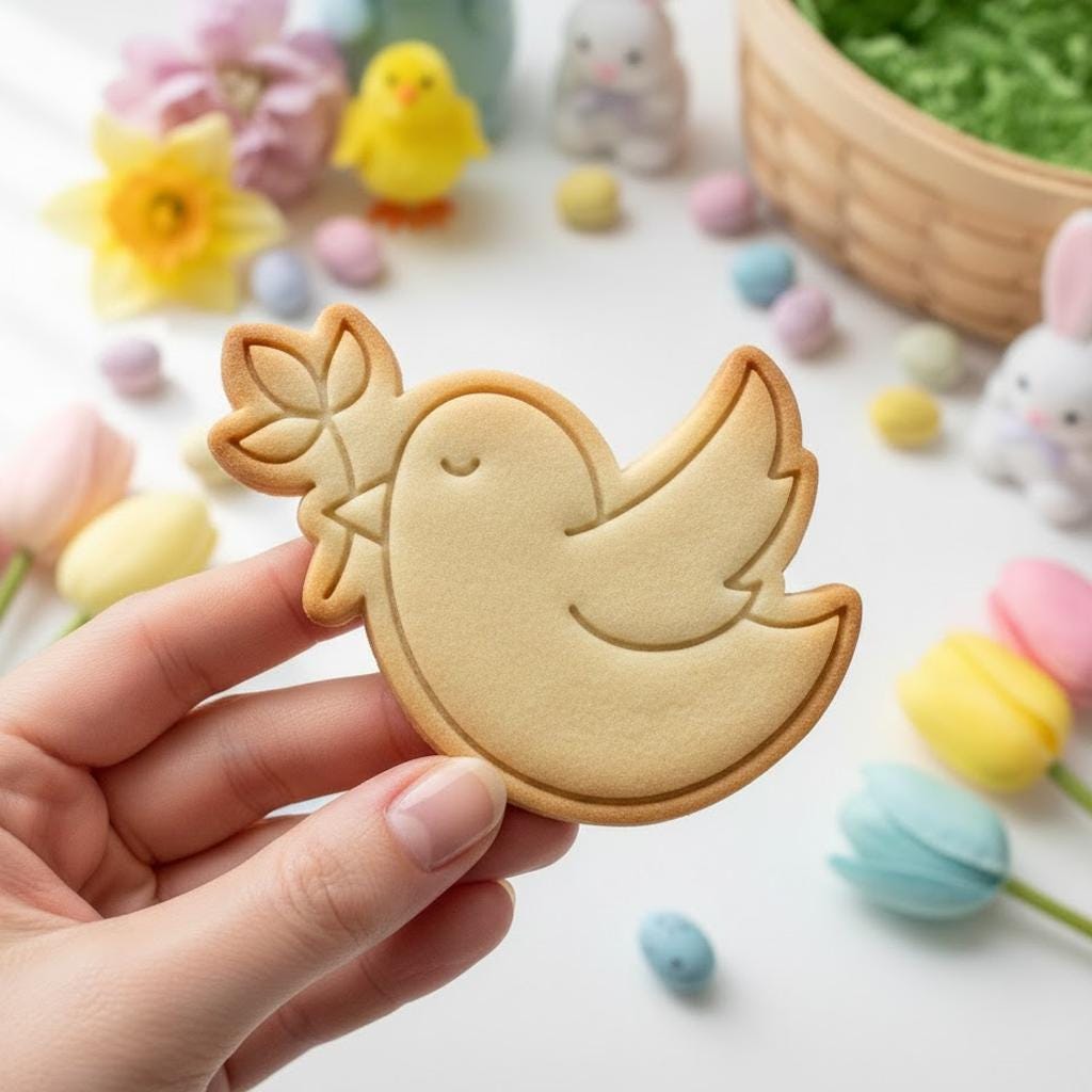 Spring Bird Easter Cookie Cutter Stamp, Easter Day Gifts, Easter Baking, Rabbit Cookie, Easter Clay Cutter, Easter For Kid