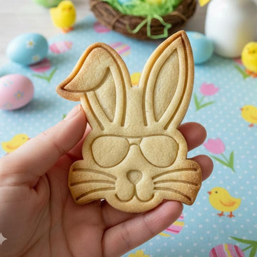 Easter Bunny Cookie Cutter Stamp, Bunny Cutter, Easter Baking, Rabbit Easter Cookie, Rabbit Clay Cutter, Easter Gifts