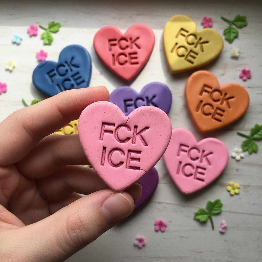 FCK ICE Circle Shaped Polymer Clay Cutter, Be Good Cookie Cutter, Ice Out Clay Cutter, Ice Out Pin, Gift For Protest, Cookie Stamp Cutter
