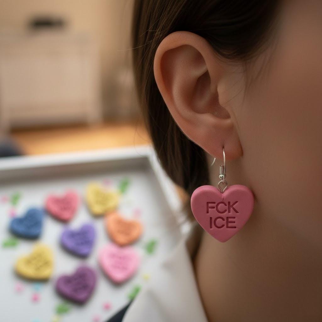 FCK ICE Circle Shaped Polymer Clay Cutter, Be Good Cookie Cutter, Ice Out Clay Cutter, Ice Out Pin, Gift For Protest, Cookie Stamp Cutter