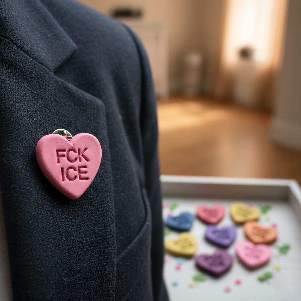 FCK ICE Circle Shaped Polymer Clay Cutter, Be Good Cookie Cutter, Ice Out Clay Cutter, Ice Out Pin, Gift For Protest, Cookie Stamp Cutter