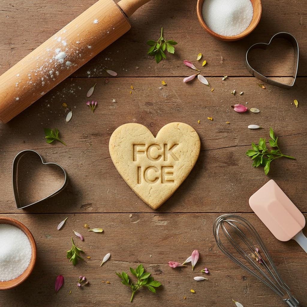 FCK ICE Circle Shaped Polymer Clay Cutter, Be Good Cookie Cutter, Ice Out Clay Cutter, Ice Out Pin, Gift For Protest, Cookie Stamp Cutter