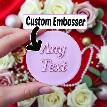 Custom Any Text Embosser Cookie, Wedding Cookie Cutter, Custom Wedding, Personalization Stamp, Personalized Embosser, Fondant Cutter