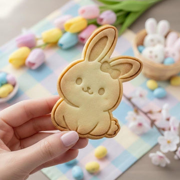 Cute Rabbit Easter Cookie Cutter Stamp, Egg Bunny Cutter, Easter Baking, Rabbit Easter, Bunny Clay Cutter, Easter Gifts, Fondant Cutter