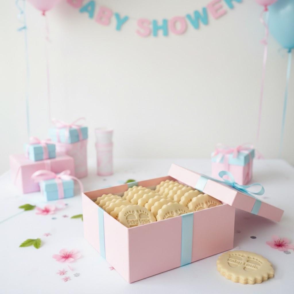 Personalized Baby With Feet Custom Cookie Cutter & Stamp, Custom Cookie, Baby Shower Cutters, Cutter Stamp Set, Baby Shower Gift