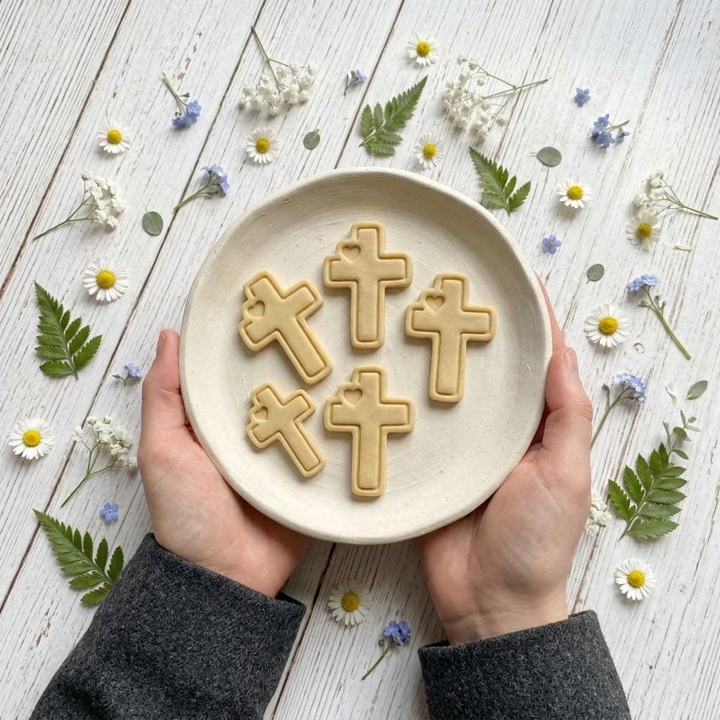 Cross Shaped Clay Cutter, Cross Cookie Cutter, Christian Clay Cutter, Easter Cutter, Gift For Christian, Cookie Stamp Cutter, Fondant Cutter