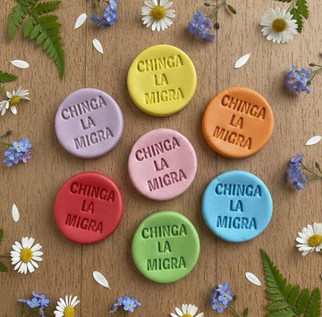 Chinga La Migra Polymer Clay Cutter, Be Good Cookie Cutter, Ice Out Cutter, Ice Out Pin, Gift For Protest, Stamp Cutter, Human Rights