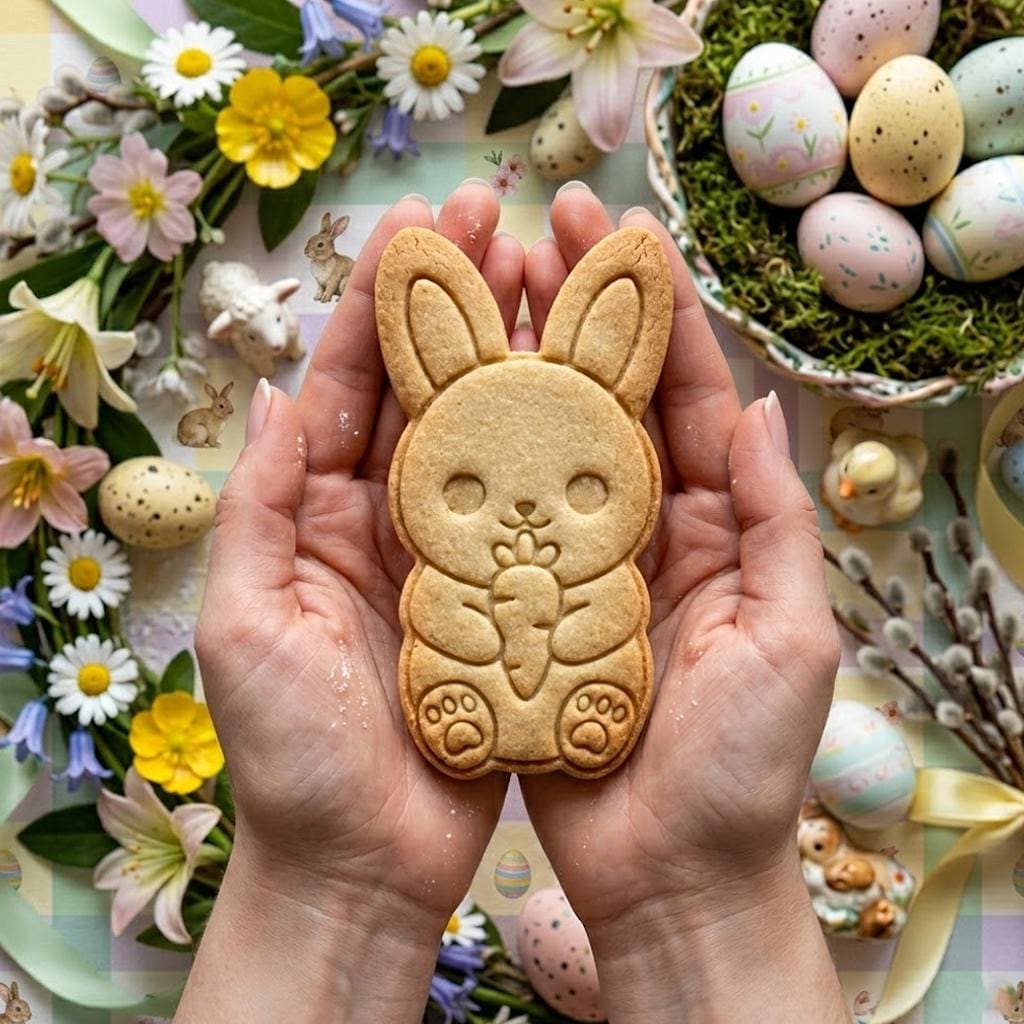 Cute Bunny Carrot Easter Cutter Stamp, Easter Day Gifts, Bunny Cutter, Easter Baking, Rabbit Easter, Rabbit Clay Cutter, Fondant Cutter