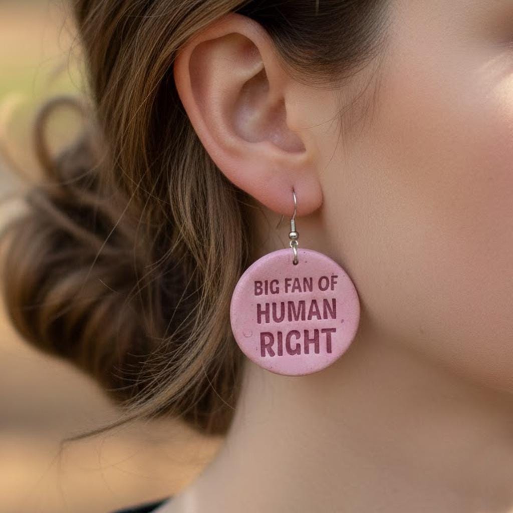 Big Fan Of Human Rights Clay Cutter, Be Good Cookie Cutter, Ice Out Cutter, Social Justice Gift For Activist, Stamp Cutter, Human Rights