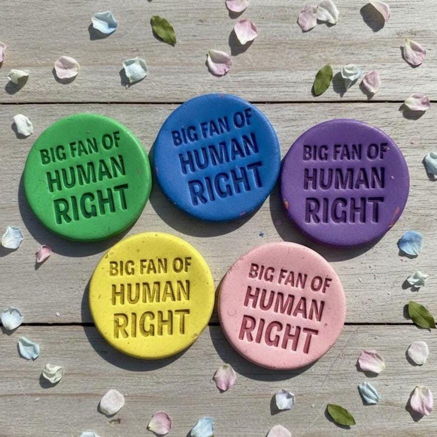 Big Fan Of Human Rights Clay Cutter, Be Good Cookie Cutter, Ice Out Cutter, Social Justice Gift For Activist, Stamp Cutter, Human Rights