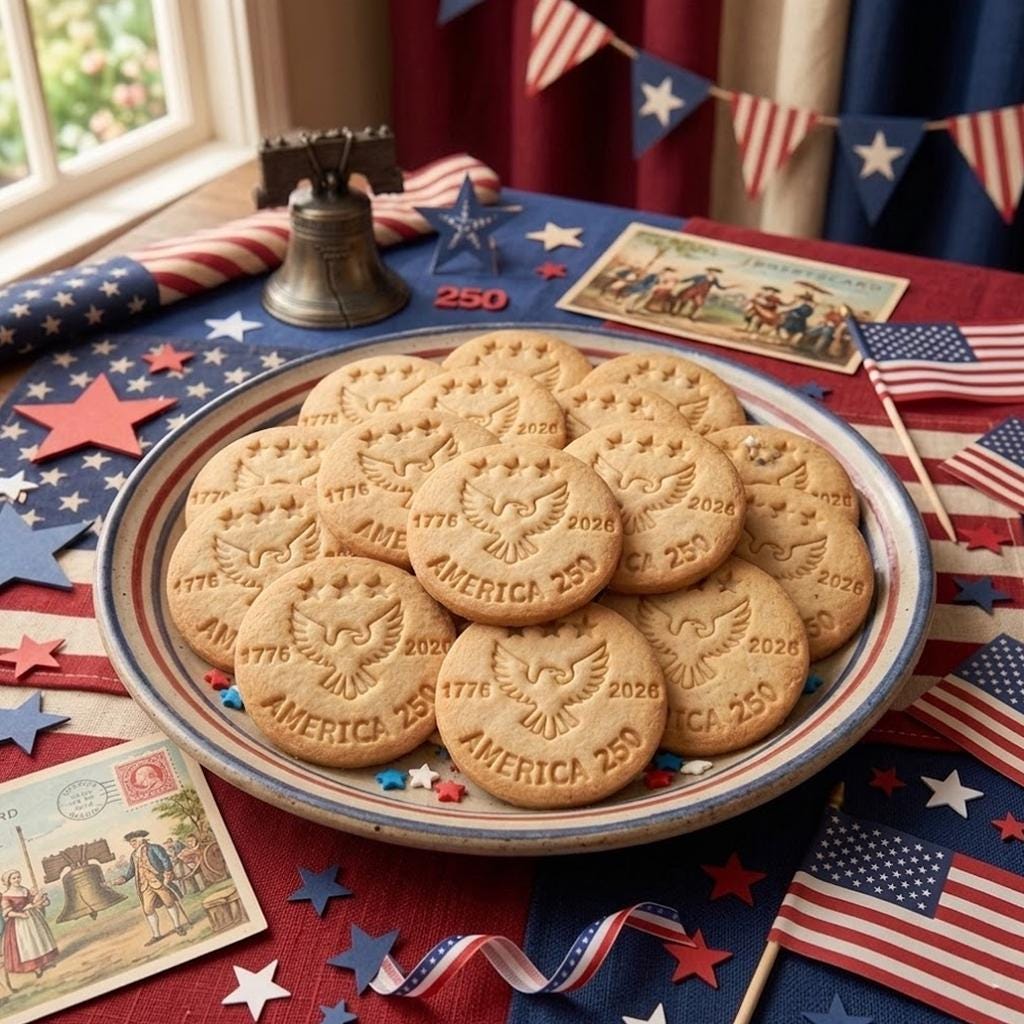USA 250th Anniversary Cookie Stamp, Independence Day Gift, Patriotic Baking, Patriotic Cookie, 250 Years of Freedom, 4th Of July