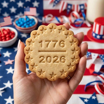 1776 2026 USA 250th Anniversary Cookie Stamp, Independence Day Gift, Patriotic Baking, Patriotic Cookie, 250 Years of Freedom, 4th Of July