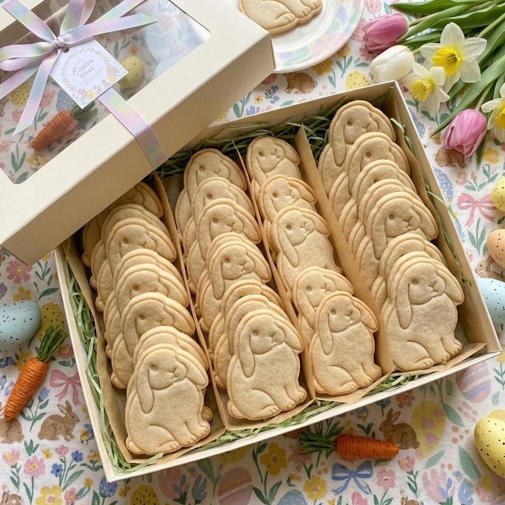 Bunny Cute Easter Cookie Cutter Stamp, Easter Day Gifts, Bunny Cutter, Easter Baking, Rabbit Easter Cookie, Rabbit Cutter, Fondant Cutter