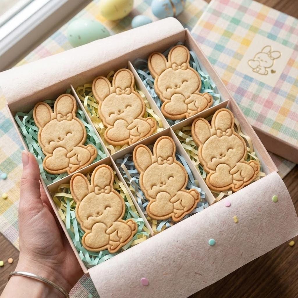 Bunny With Heart Cookie Cutter Stamp, Easter Day Gifts, Bunny Cutter, Easter Baking, Rabbit Easter Cookie, Rabbit Cutter, Fondant Cutter