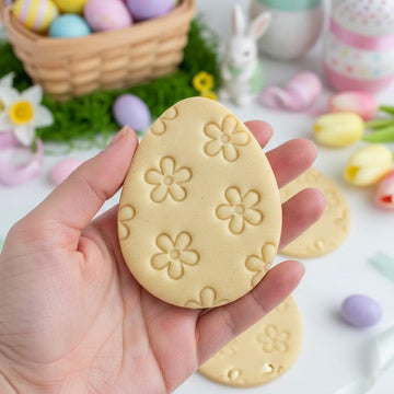 Egg Floral Easter Cookie Cutter Stamp, Easter Day Gifts, Easter Baking, Rabbit Cookie, Egg Clay Cutter, Bunny, Carrots, Flower, Butterfly