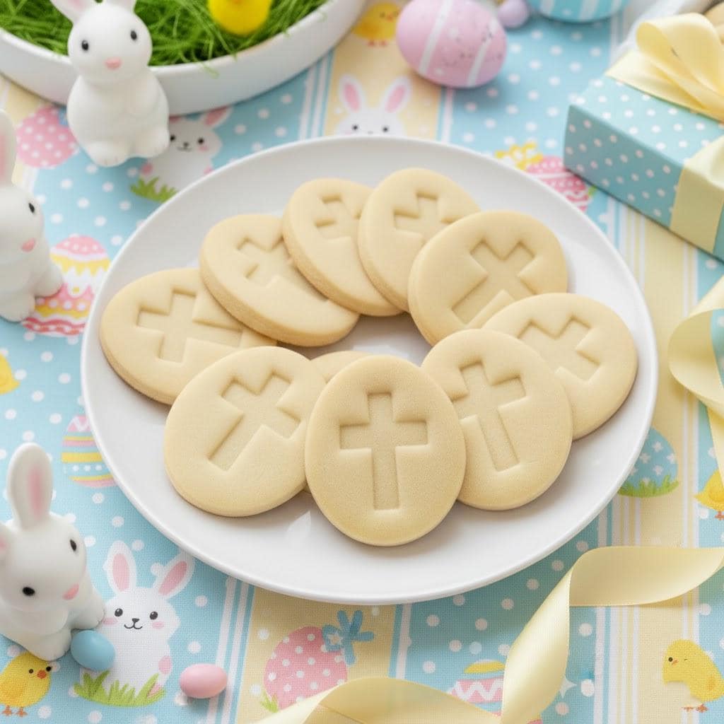 Egg Cross Easter Cookie Cutter Stamp, Easter Day Gifts, Easter Baking, Rabbit Cookie, Cross Clay Cutter, Cross Stamp Cookie