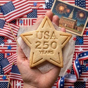 250th Anniversary Cookie Cutter Stamp, American Flag Cutter Stamp, Independence Day Gift, Patriotic Baking, 4th of July, 250 America