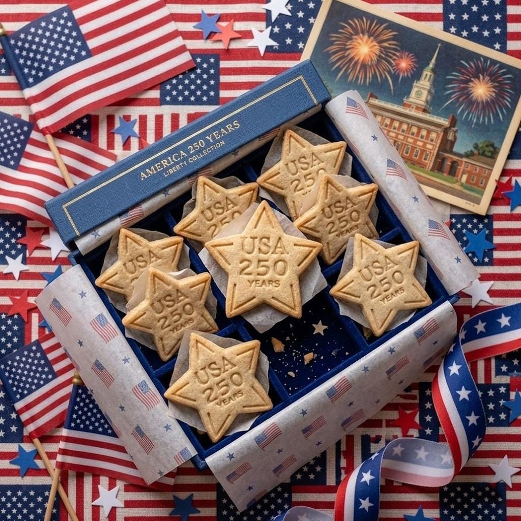 250th Anniversary Cookie Cutter Stamp, American Flag Cutter Stamp, Independence Day Gift, Patriotic Baking, 4th of July, 250 America