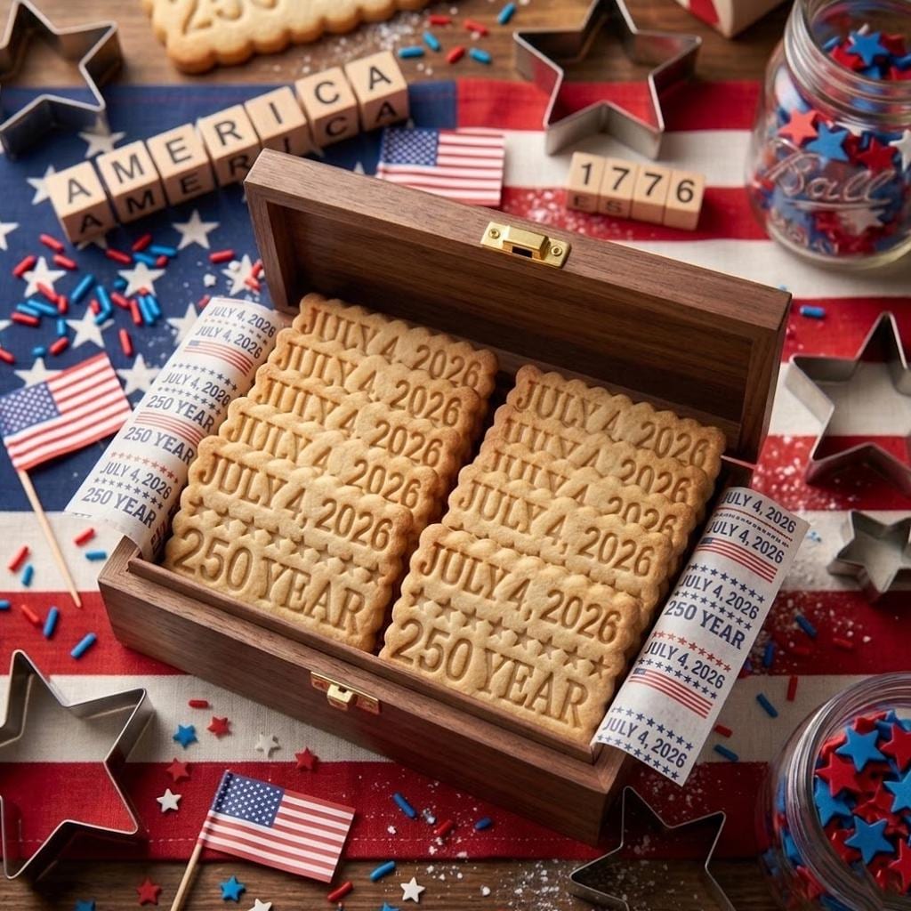 July 4 2026 250 Cookie Cutter Stamp, American Flag Cutter Stamp, Independence Day Gift, Patriotic Baking, 4th of July, 250 America