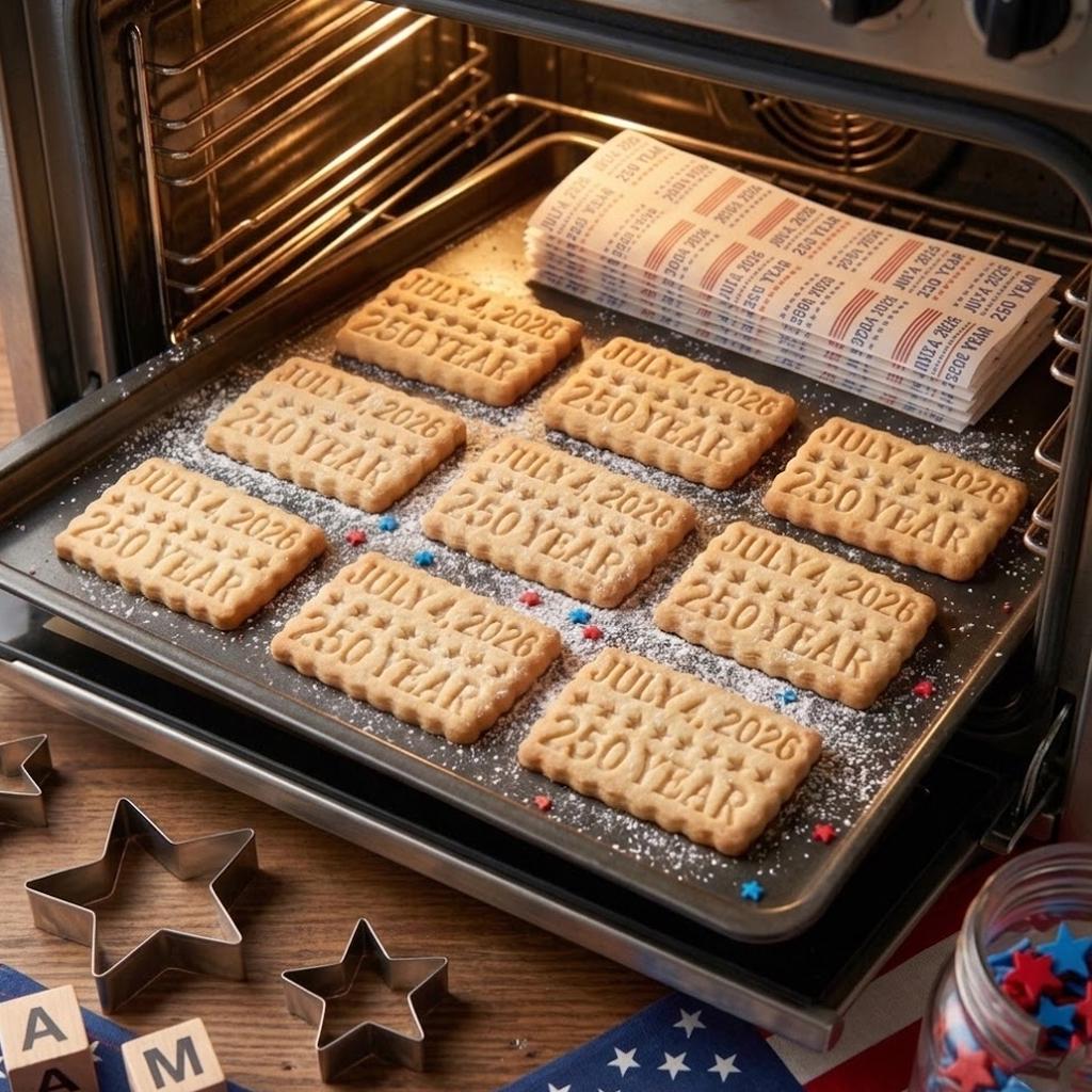 July 4 2026 250 Cookie Cutter Stamp, American Flag Cutter Stamp, Independence Day Gift, Patriotic Baking, 4th of July, 250 America