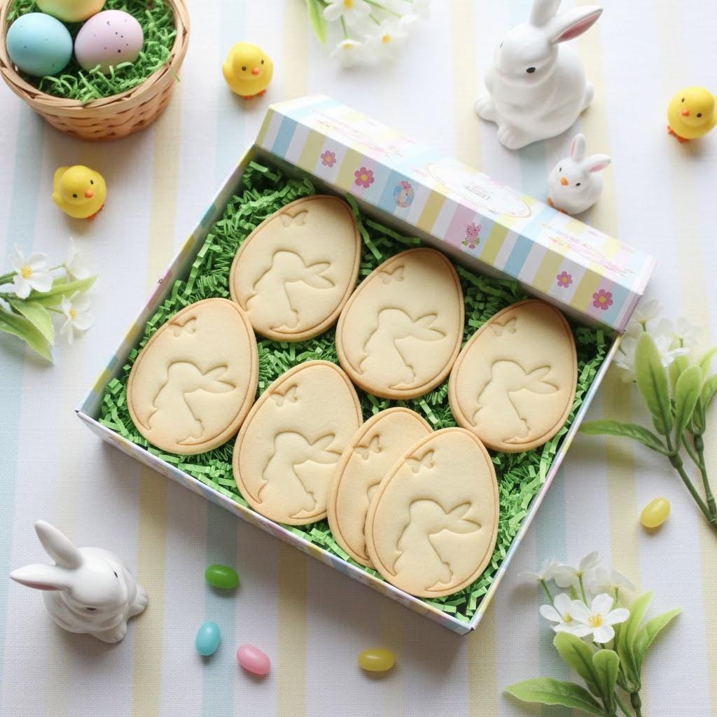 Eggs With Rabbit Butterfly Easter Cookie Cutter Stamp, Easter Day Gifts, Butterfly Cutter, Easter Baking, Bunny Clay Cutter, Fondant Cutter