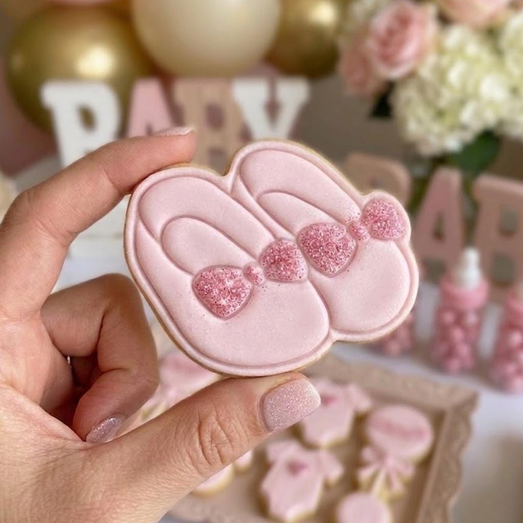Baby Shoes Cookie Cutter & Stamp, Custom Cookie, Baby Shower Cutters, Cutter Stamp Set, Baby Shower Gift, Baby Gifts, Baby Birthday