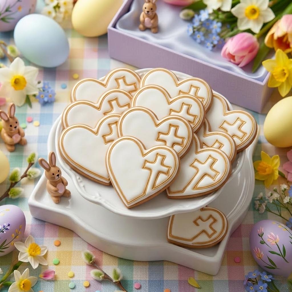 Heart With Cross Cookie Cutter Stamp, Easter Day Gifts, Bunny Easter, Easter Baking, Rabbit Cookie, Rabbit Clay Cutter, Heart Cutter