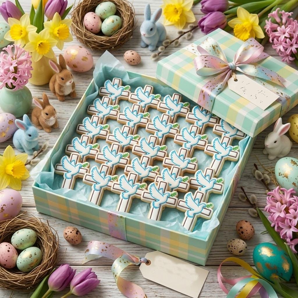 Cross with Spring Bird Cookie Cutter Stamp, Easter Day Gifts, Bunny Easter, Easter Baking, Rabbit Cookie, Spring Bird Cutter, Cross Cookie