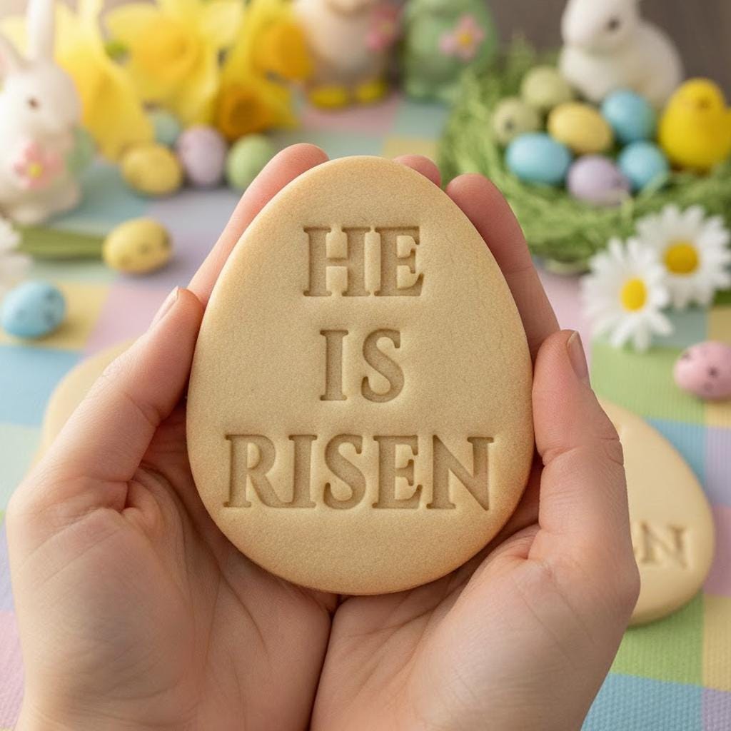 He is Risen Easter Cookie Cutter, Happy Easter Day Cookie Cutter Stamp, Personalized Easter Cookie, Easter Day Gifts, Easter Baking