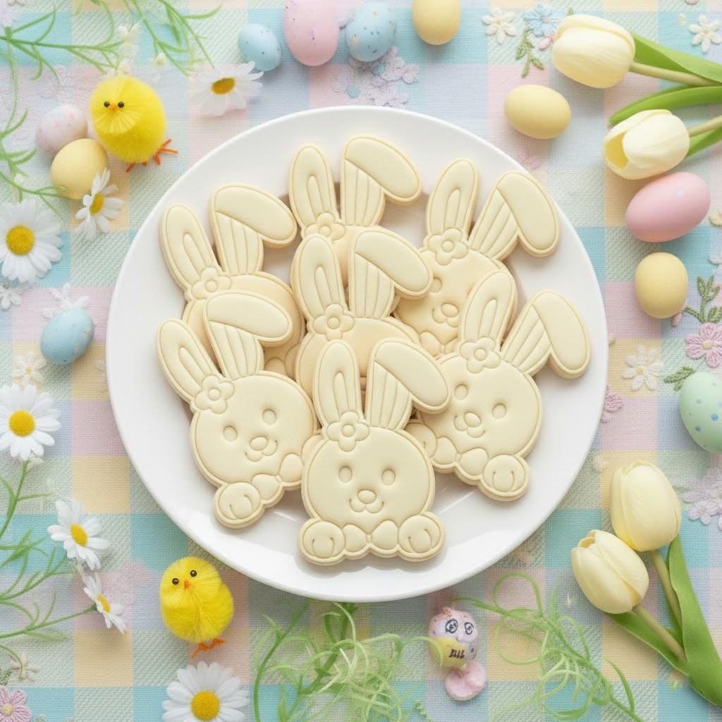 Cute Bunny Easter Cookie Cutter Stamp, Egg Rabbit Cutter, Easter Baking, Rabbit Easter, Rabbit Clay Cutter, Easter Gifts